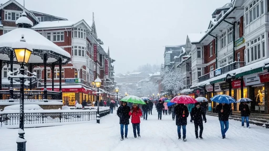 शिमला में बर्फ कब पड़ती है