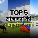 सोनमर्ग की 5 बेहतरीन जगहें